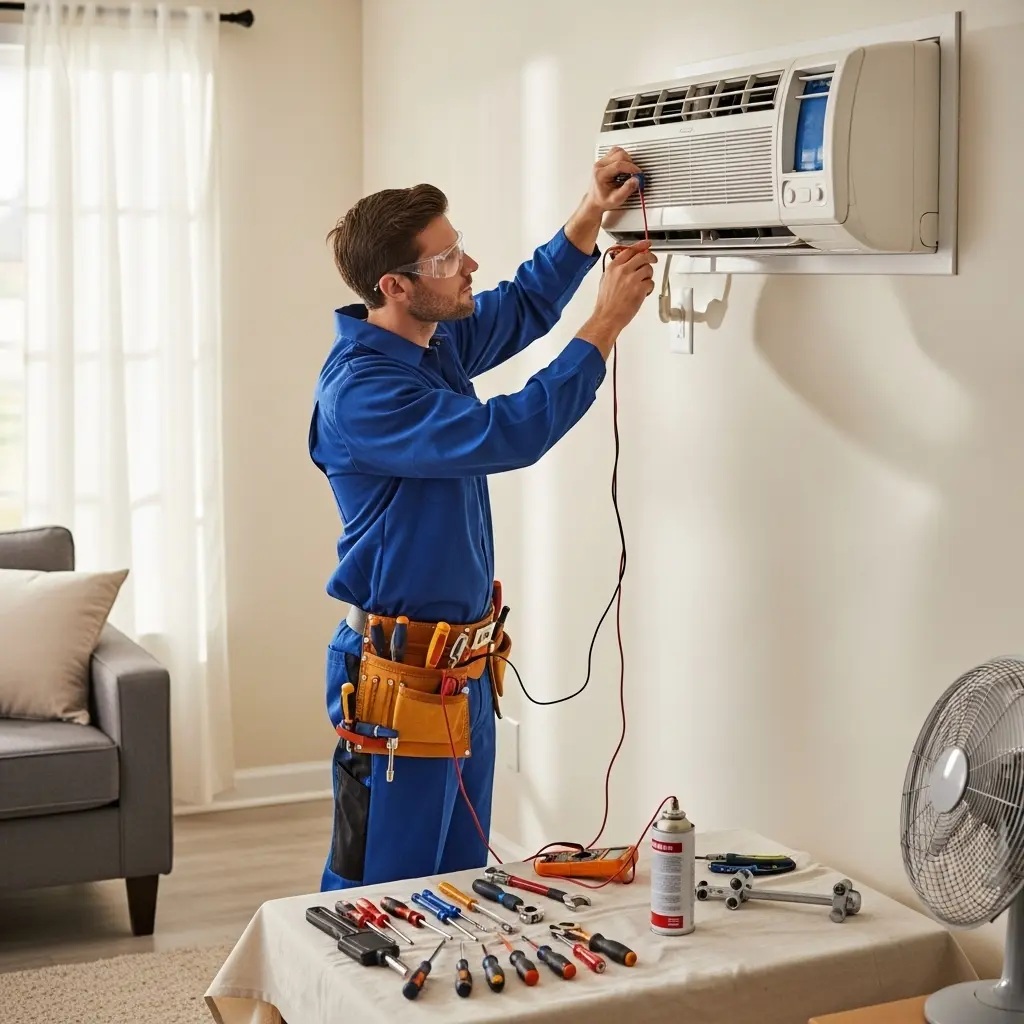 Gördes Çetintaş Çetintaş klima gaz dolumu ve bakım – Enerji verimliliği artırıldı. - Teknik servis örneği